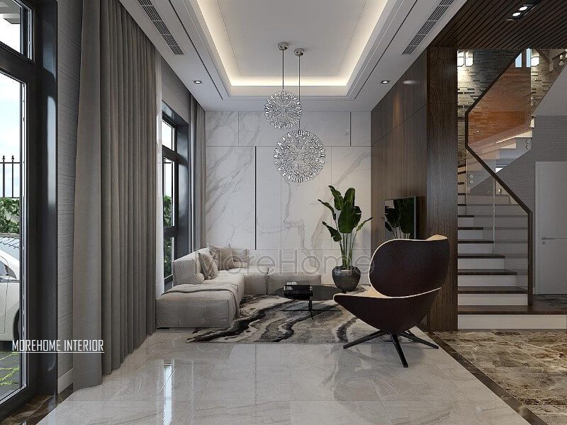 Trang trí nội thất phòng khách hiện đại, đẹp cho biệt thự, nhà phố.